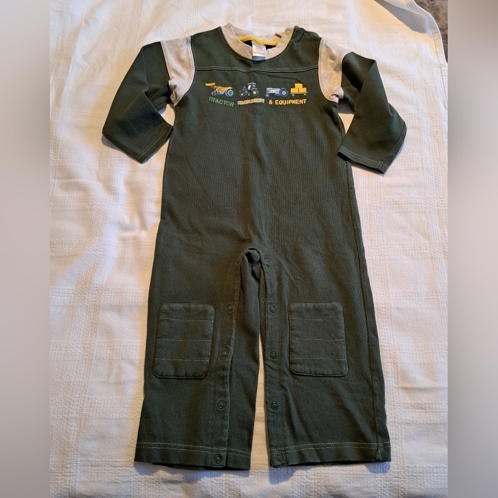Gymboree boys size 3T romper Tractor Company line